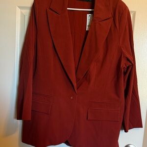 New York & Company Rust Blazer